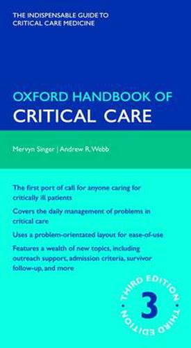 Cover image for Oxford Handbook of Critical Care