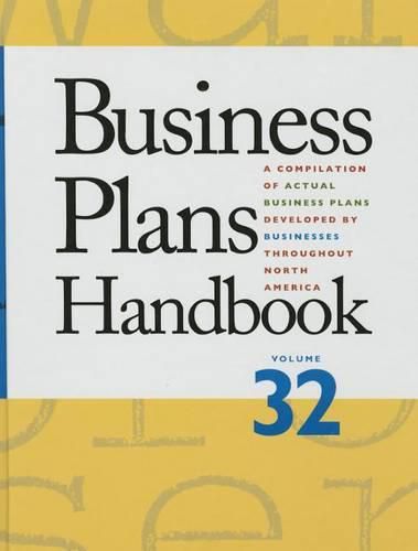 Cover image for Business Plans Handbook: A Compilation of Business Plans Developed by Individuals Throughout North America