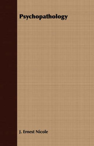 Cover image for Psychopathology