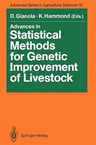 Cover image for Advances in Statistical Methods for Genetic Improvement of Livestock