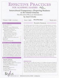 Cover image for Effective Practices for Academic Leaders: Intercultural Competency--Preparing Students to Be Global Citizens the Baldwin-Wallace Experience