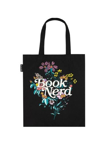 Cover image for Book Nerd Floral Tote Bag