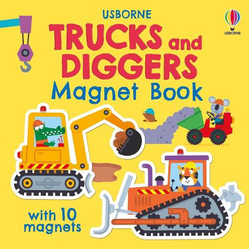 Cover image for Trucks and Diggers Magnet Book