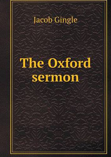 Cover image for The Oxford sermon