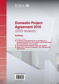 Cover image for RIBA Domestic Project Agreement 2010 (2012 Revision): Architect