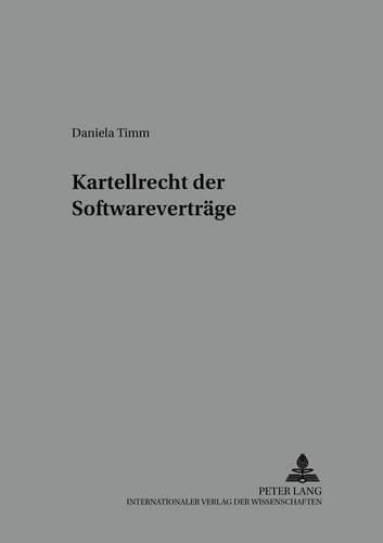 Cover image for Kartellrecht Der Softwarevertraege