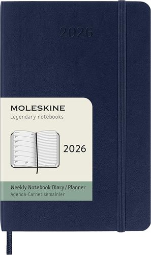 Cover image for Sapphire Softcover Weekly Notebook 2026 Moleskine Diary