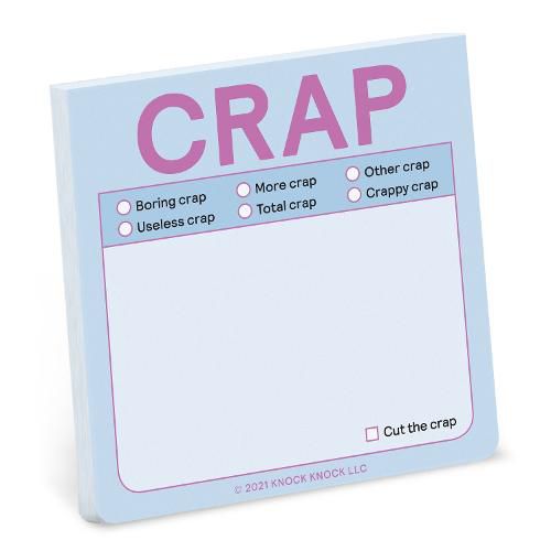 Cover image for Knock Knock Crap Sticky Note (Pastel Version)