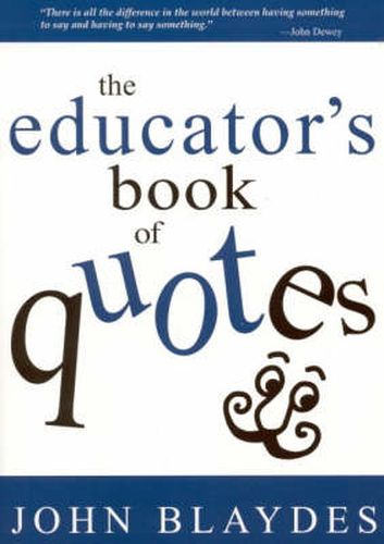 Cover image for The Educator's Book of Quotes