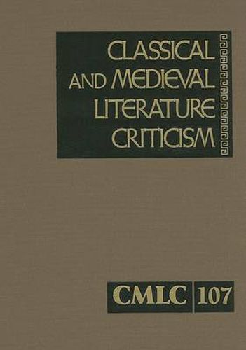 Cover image for Classical and Medieval Literature Criticism