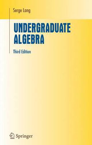 Cover image for Undergraduate Algebra