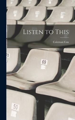 Cover image for Listen to This