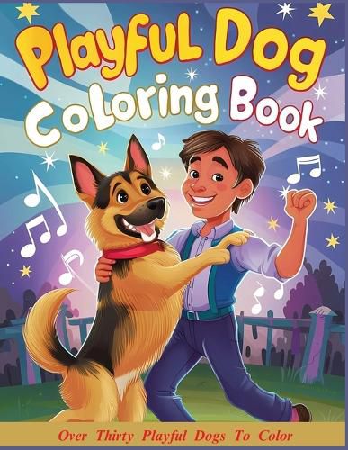 Cover image for Playful Dog Coloring Book