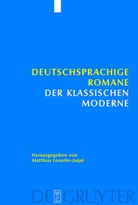 Cover image for Deutschsprachige Romane der klassischen Moderne