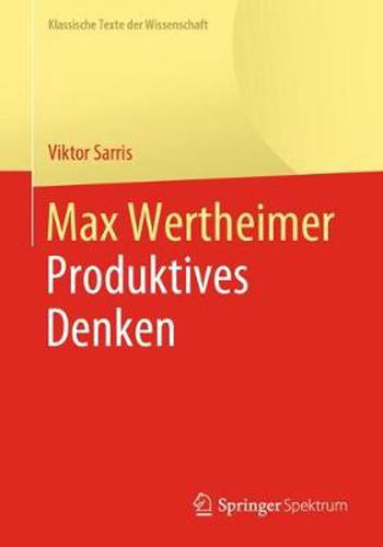 Cover image for Max Wertheimer: Produktives Denken