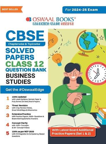Cover image for CBSE Question Bank Chapterwise and Topicwise SOLVED PAPERS_Class 12_Business Studies_For Exam 2024-25