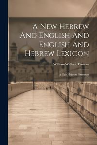 Cover image for A New Hebrew And English And English And Hebrew Lexicon