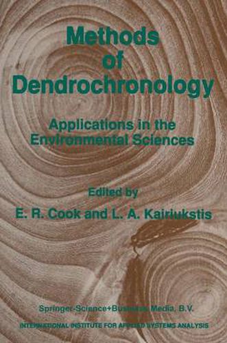 Cover image for Methods of Dendrochronology: Applications in the Environmental Sciences