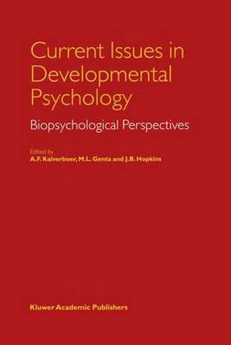 Cover image for Current Issues in Developmental Psychology: Biopsychological Perspectives