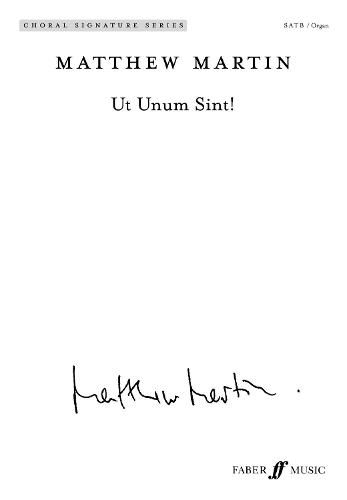 Cover image for UT Unum Sint: Satb (with Organ) (Latin Language Edition), Choral Octavo