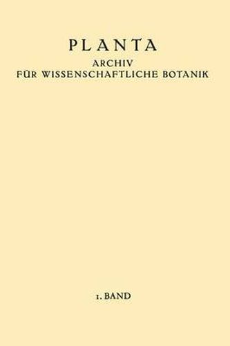 Planta: Archiv Fur Wissenschaftliche Botanik