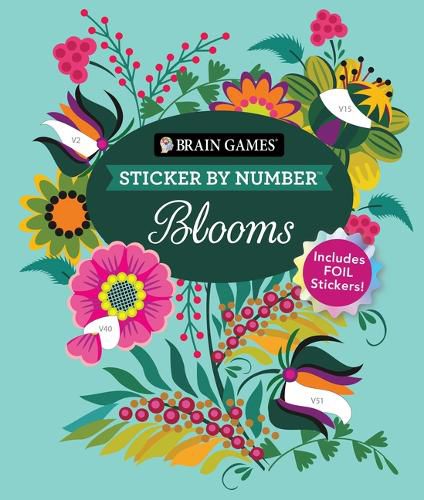 Cover image for Brain Games - Sticker by Number: Blooms