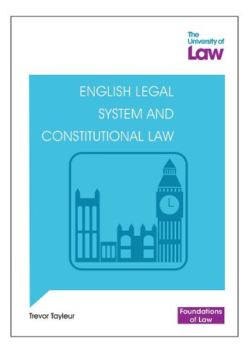 Cover image for Foundations of Law - English Legal System and Constitutional Law