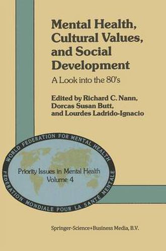 Cover image for Mental Health, Cultural Values, and Social Development: A Look into the 80's