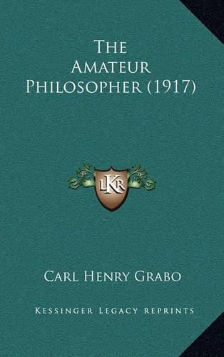 Cover image for The Amateur Philosopher (1917)