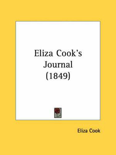 Cover image for Eliza Cook's Journal (1849)