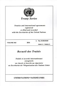 Cover image for Treaty Series 3163 (English/French Edition)