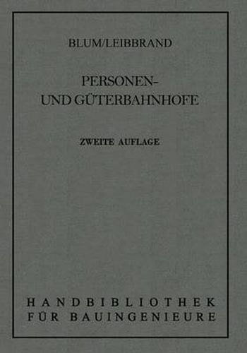 Cover image for Personen- und Guterbahnhoefe