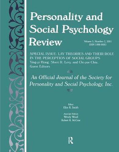Personality and Social Psychology Review: An Official Journal of the Society for Personality and Social Psychology, Inc.
