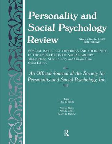 Cover image for Personality and Social Psychology Review: An Official Journal of the Society for Personality and Social Psychology, Inc.