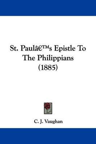 Cover image for St. Paul's Epistle to the Philippians (1885)