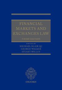 Cover image for Financial Markets and Exchanges Law