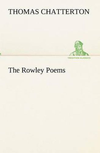 Cover image for The Rowley Poems