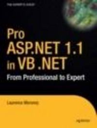 Cover image for Pro ASP.NET 1.1 in VB .NET: From Professional to Expert