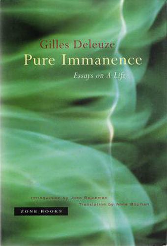 Cover image for Pure Immanence: Essays on a Life