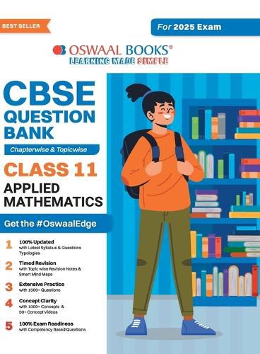 Cover image for CBSE Question Bank Chapterwise and Topicwise SOLVED PAPERS_Class 11_Applied Mathematics_For Exam 2024-25