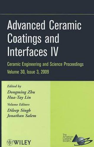 Cover image for Advanced Ceramic Coatings and Interfaces IV