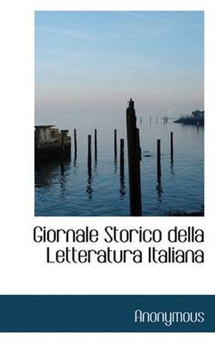 Cover image for Giornale Storico Della Letteratura Italiana