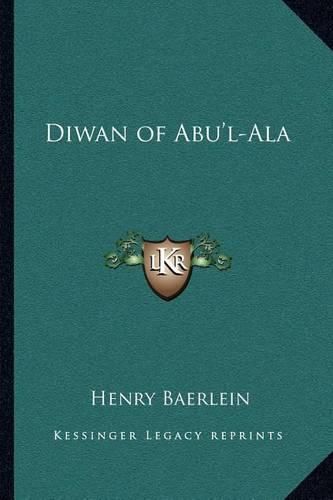 Diwan of Abu'l-ALA