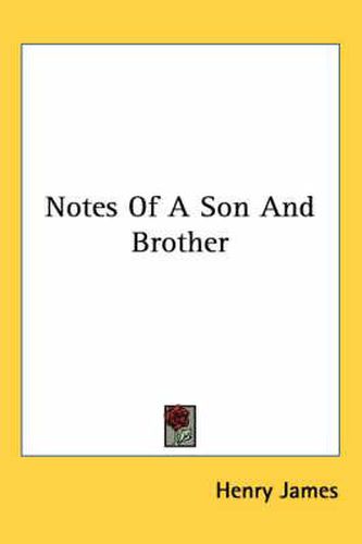 Cover image for Notes of a Son and Brother