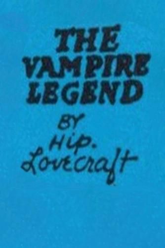 Cover image for The Vampire Legend