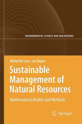 Cover image for Sustainable Management of Natural Resources: Mathematical Models and Methods