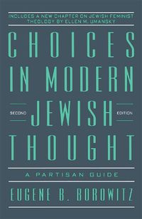 Cover image for Choices in Modern Jewish Thought