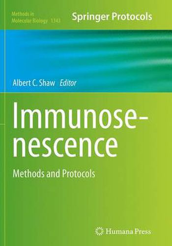 Cover image for Immunosenescence: Methods and Protocols