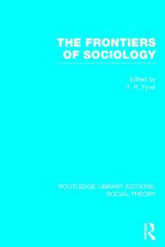 Cover image for The Frontiers of Sociology