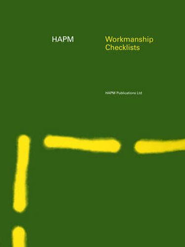 Cover image for HAPM Workmanship Checklists